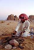 Sitting Bedouin resting