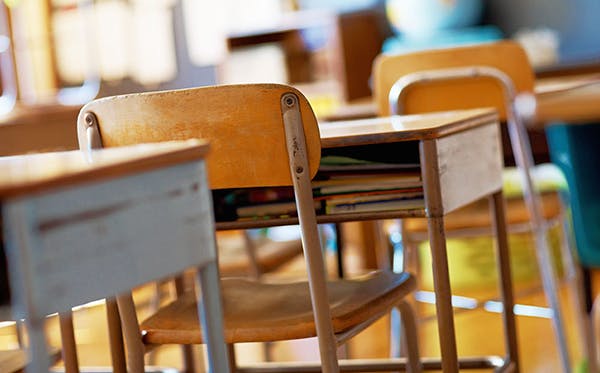 Desks and chairs