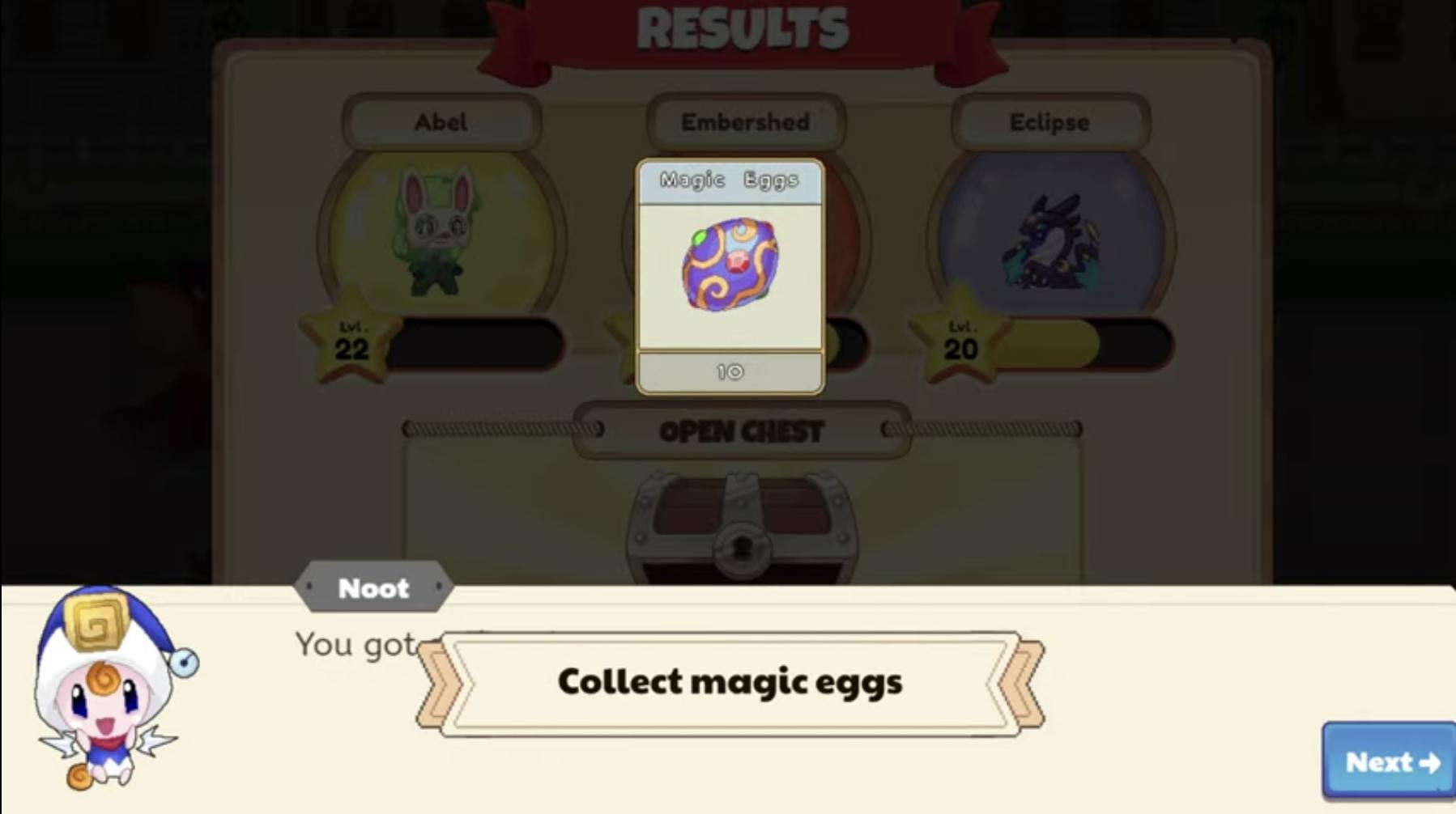 Prodigy math screenshot springfest showing the magic eggs players can win by winning daily challenges and math battles.