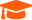 Orange Graduation Cap Icon